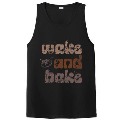 Retro Wake And Bake Funny Sourdough Starter Bread Baking PosiCharge Competitor Tank