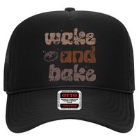 Retro Wake And Bake Funny Sourdough Starter Bread Baking Hat