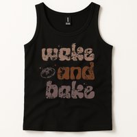 Retro Wake And Bake Funny Sourdough Starter Bread Baking Tank Top