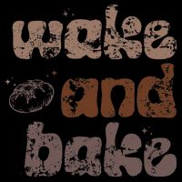 Retro Wake And Bake Funny Sourdough Starter Bread Baking Wool Snapback Cap