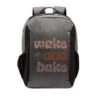 Retro Wake And Bake Funny Sourdough Starter Bread Baking Vector Backpack