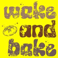 Retro Wake And Bake Funny Sourdough Starter Bread Baking Womens T-Shirt
