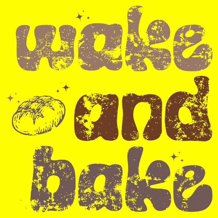 Retro Wake And Bake Funny Sourdough Starter Bread Baking Womens T-Shirt