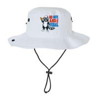Red White And Feral Funny Raccoon 4th Of July Bucket Hat