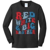 Red White And Due Matching Family Kids Long Sleeve Shirt