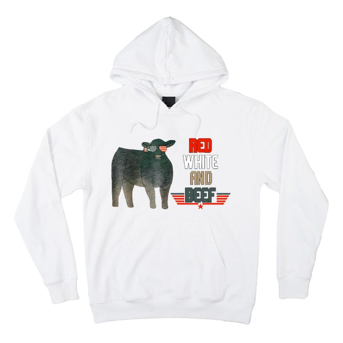 Red White And Funny Beef 4th Of July Hoodie