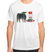 Red White And Funny Beef 4th Of July Adult ChromaSoft Performance T-Shirt