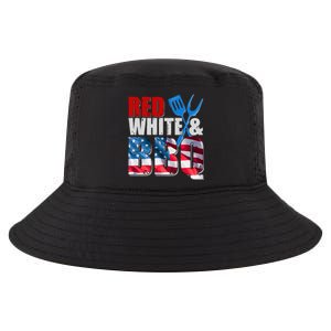 Red White And BBQ American USA Flag Cool Comfort Performance Bucket Hat