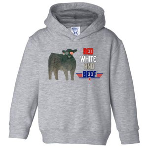 Red White And Beef Toddler Hoodie