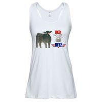 Red White And Beef Ladies Essential Flowy Tank