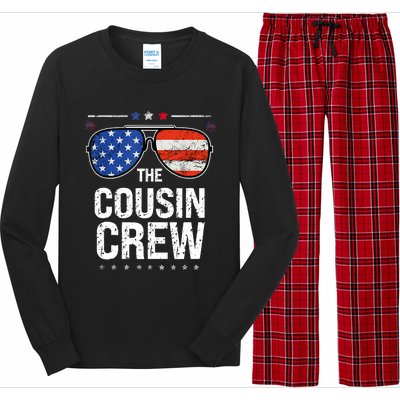 Red White And Blue Cousin Crew 4th Of July Independence Day Long Sleeve Pajama Set