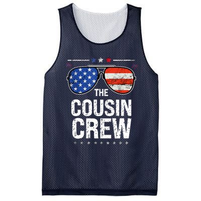 Red White And Blue Cousin Crew 4th Of July Independence Day Mesh Reversible Basketball Jersey Tank