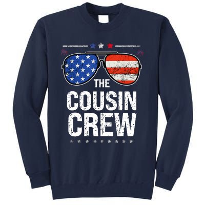 Red White And Blue Cousin Crew 4th Of July Independence Day Tall Sweatshirt