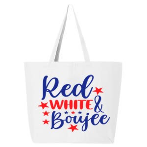 Red White And Boujee Freedom 4th Of July Funny Gift 25L Jumbo Tote