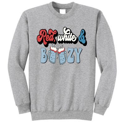 Red White And Boozy Celebrate America Drinking 4th Of July Sweatshirt