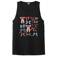 Red White And Blue American Coquette Bows PosiCharge Competitor Tank