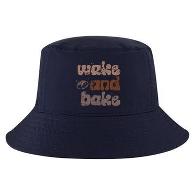 Retro Wake And Bake Funny Sourdough Starter Bread Baking Cool Comfort Performance Bucket Hat