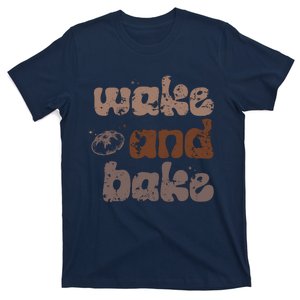 Retro Wake And Bake Funny Sourdough Starter Bread Baking T-Shirt