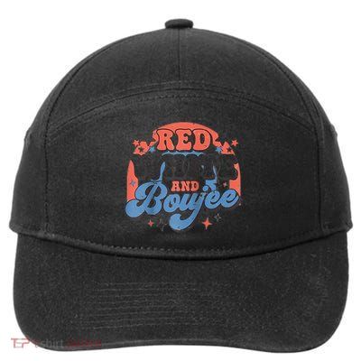 Red White And Boujee 4th Of July 7-Panel Snapback Hat