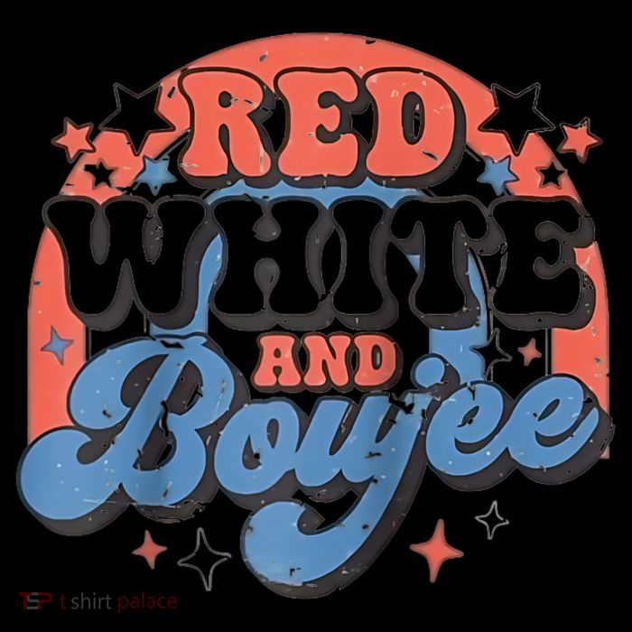 Red White And Boujee 4th Of July Sustainable Beanie