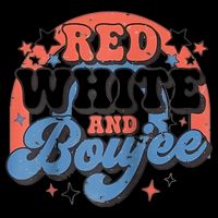Red White And Boujee 4th Of July Tie-Dye T-Shirt
