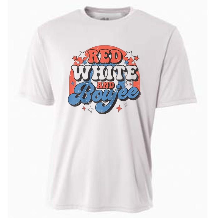 Red White And Boujee 4th Of July Cooling Performance Crew T-Shirt