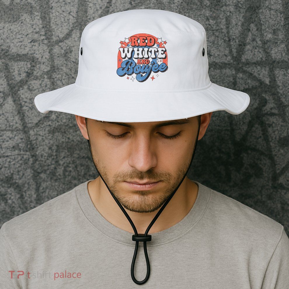 Red White And Boujee 4th Of July Bucket Hat