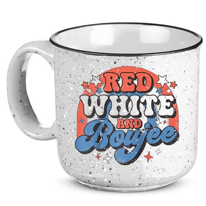 Red White And Boujee 4th Of July 15oz Campfire Ceramic Mug