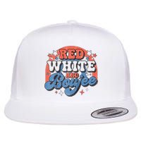 Red White And Boujee 4th Of July Flat Bill Trucker Hat