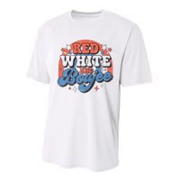 Red White And Boujee 4th Of July Performance Sprint T-Shirt