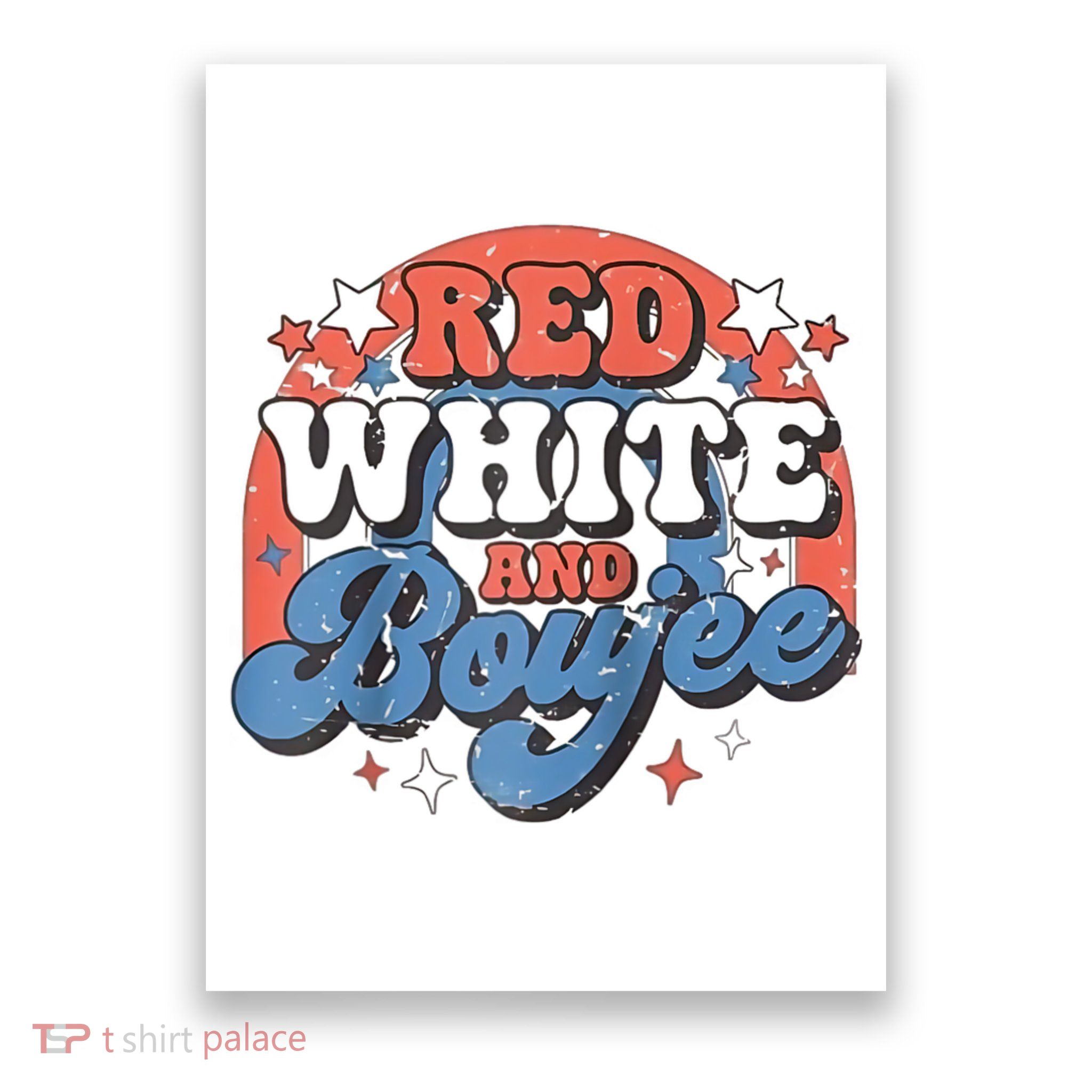 Red White And Boujee 4th Of July Poster