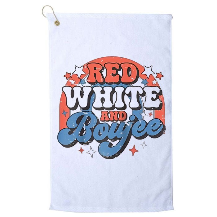Red White And Boujee 4th Of July Golf Towel