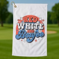 Red White And Boujee 4th Of July Golf Towel