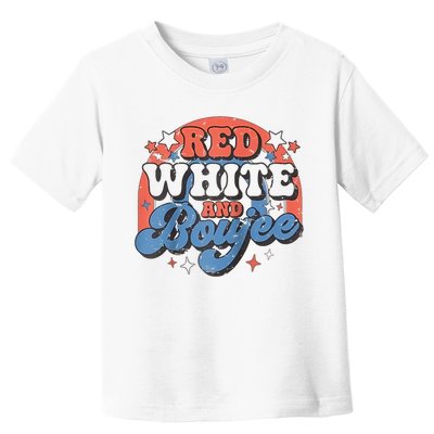 Red White And Boujee 4th Of July Toddler T-Shirt