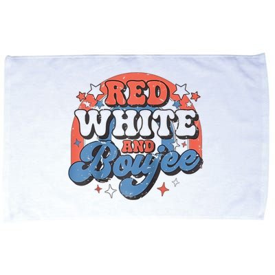 Red White And Boujee 4th Of July Microfiber Hand Towel