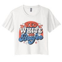 Red White And Boujee 4th Of July Crop Top