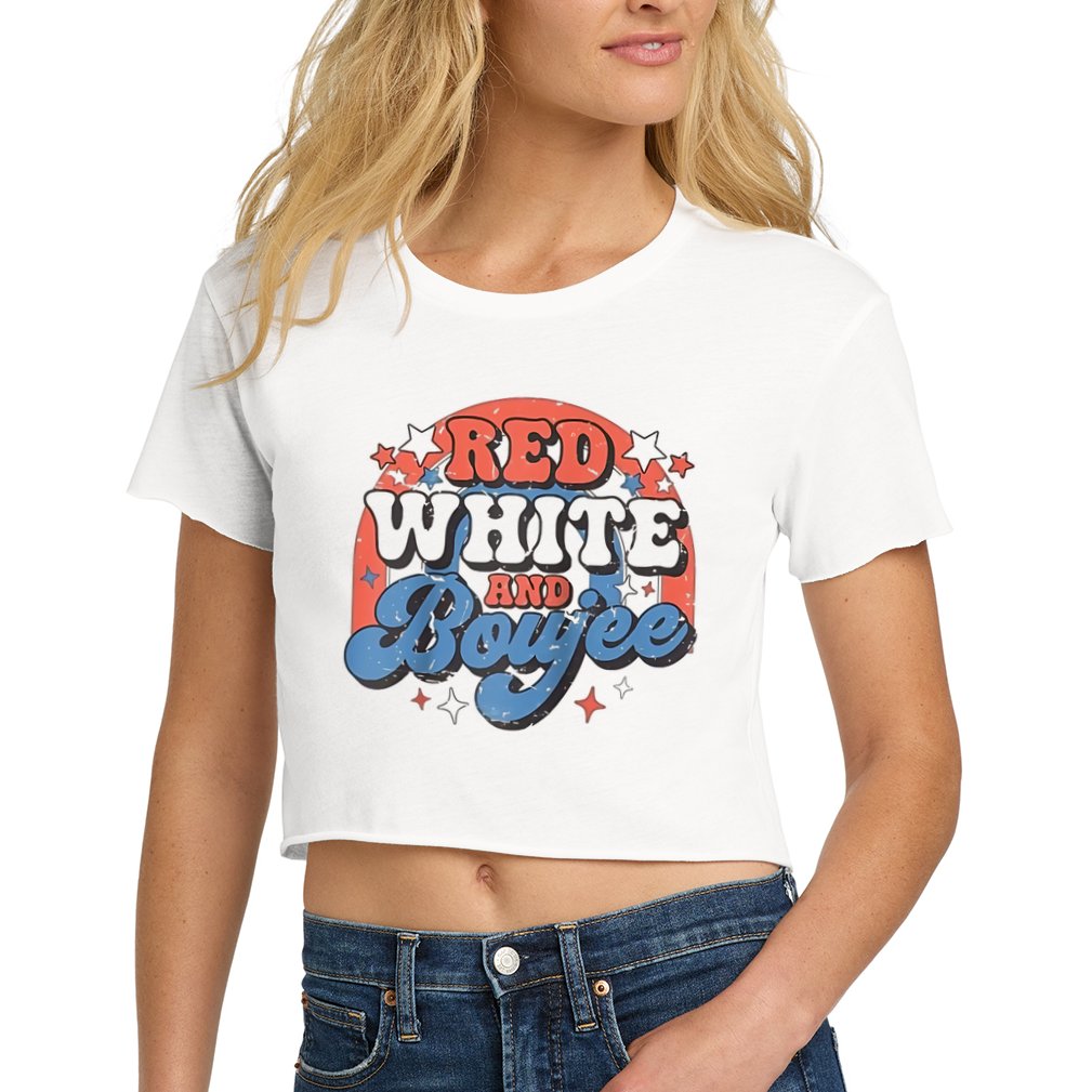 Red White And Boujee 4th Of July Crop Top