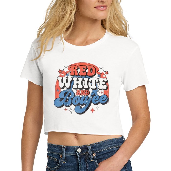 Red White And Boujee 4th Of July Crop Top