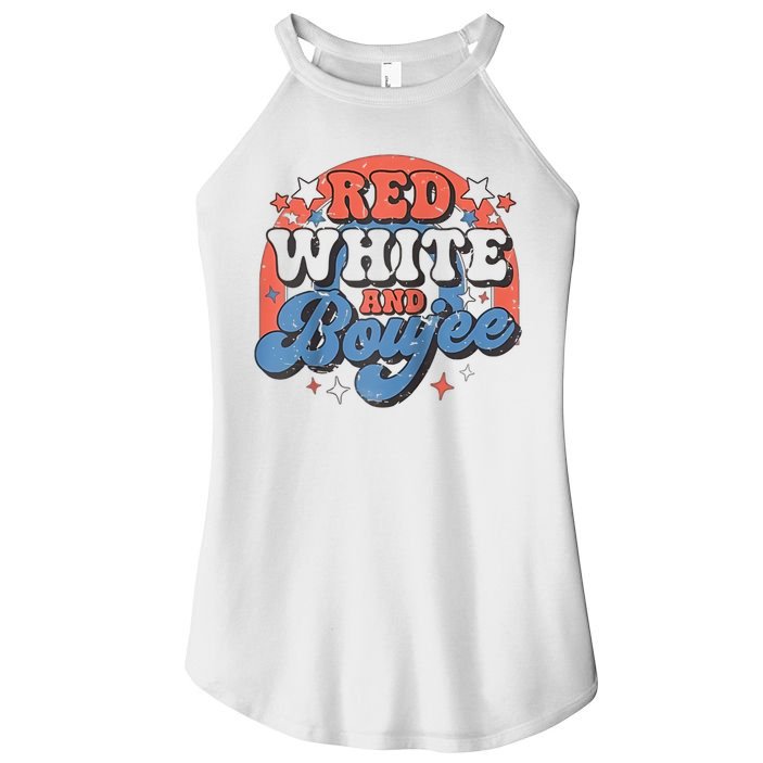 Red White And Boujee 4th Of July Women's Perfect Tri Rocker Tank