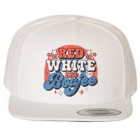 Red White And Boujee 4th Of July Wool Snapback Cap