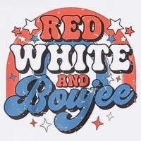 Red White And Boujee 4th Of July Wool Snapback Cap