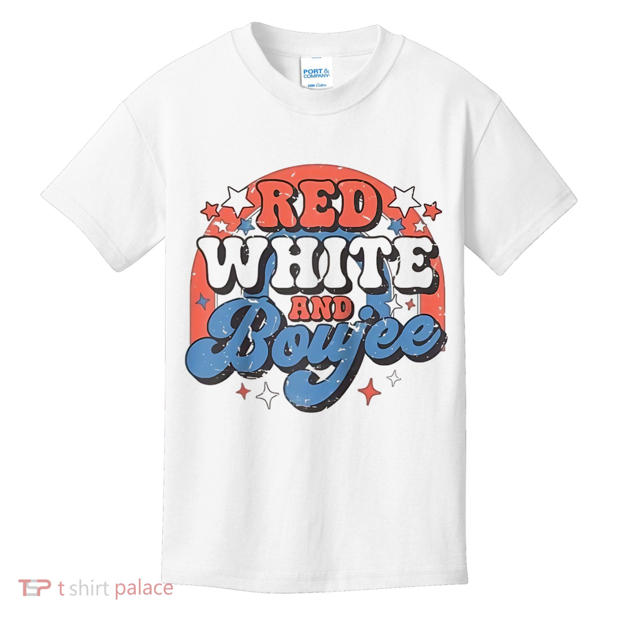 Red White And Boujee 4th Of July Kids T-Shirt