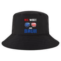 Red White And Bruh 4th Of July Cool Comfort Performance Bucket Hat