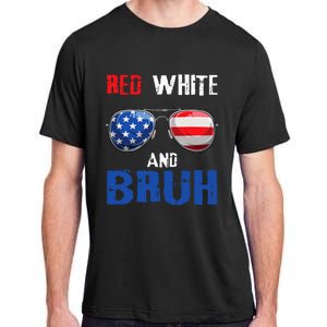 Red White And Bruh 4th Of July Adult ChromaSoft Performance T-Shirt