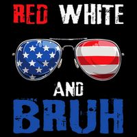 Red White And Bruh 4th Of July Youth Performance Sprint T-Shirt