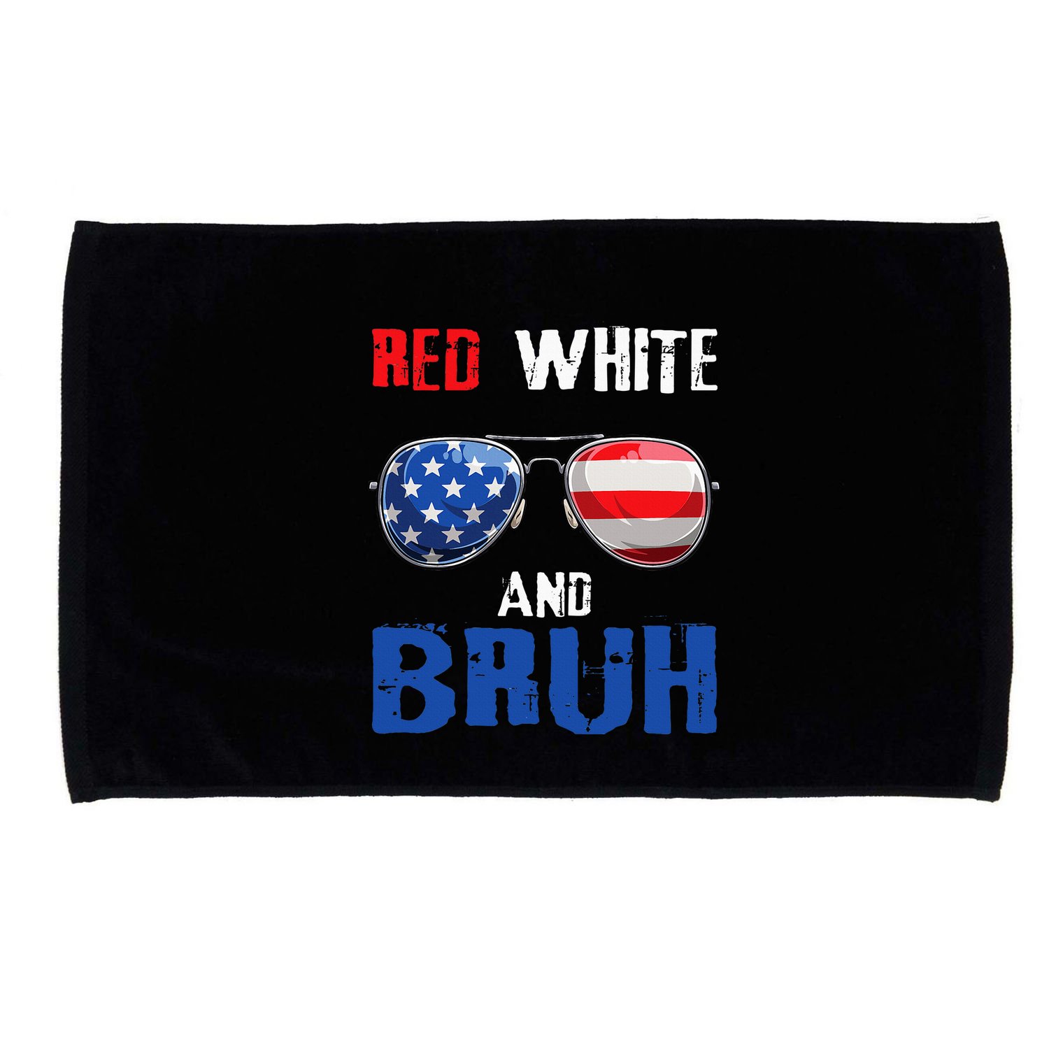 Red White And Bruh 4th Of July Microfiber Hand Towel