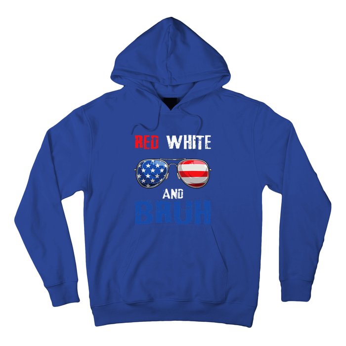 Red White And Bruh 4th Of July Hoodie