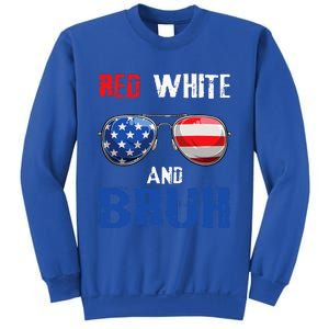 Red White And Bruh 4th Of July Sweatshirt