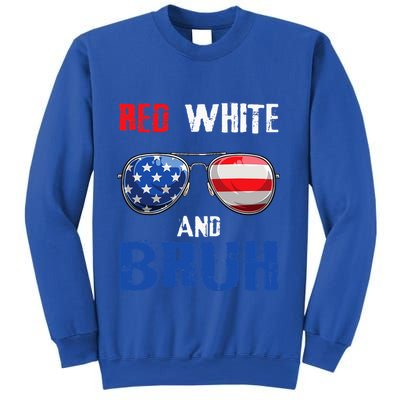 Red White And Bruh 4th Of July Sweatshirt