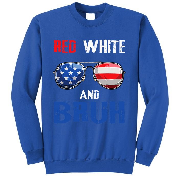 Red White And Bruh 4th Of July Sweatshirt